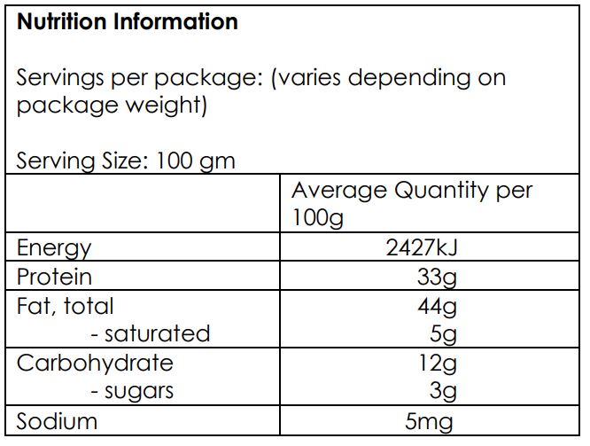 AUSTRALIAN NATRUAL HEMP SEEDS