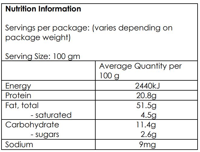 NATURAL SUNFLOWER KERNELS