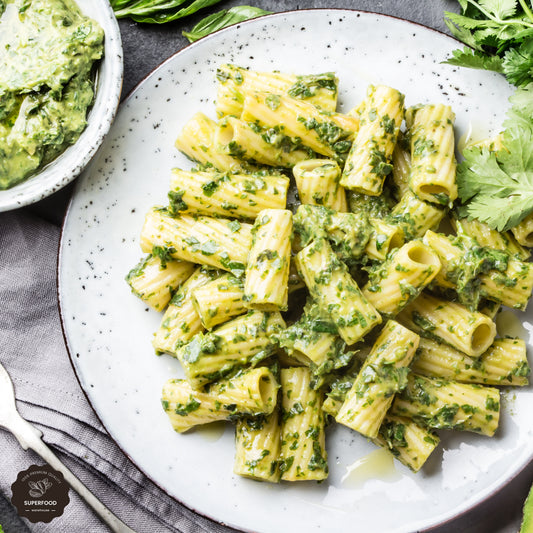 Basil Walnut Pesto Pasta