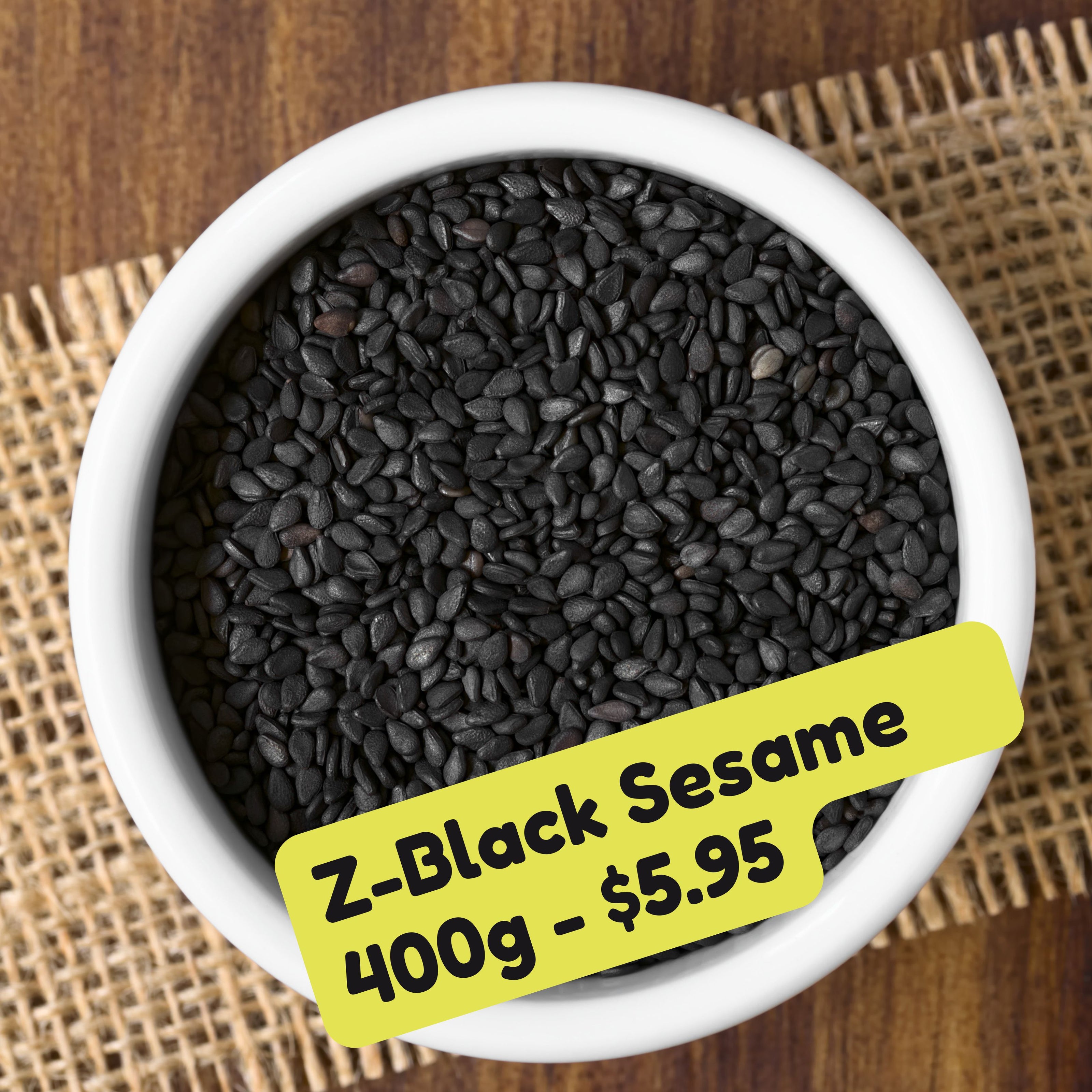 black sesame seeds
