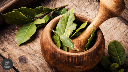 Buy Turkish bay leaves online premium whole laurus nobilis dried cooking herb bag - Superfood Warehouse